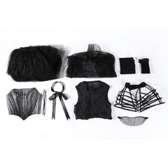 Wednesday Season 2 Inspired Wednesday Addams Black Elegant Evening Gown Dress