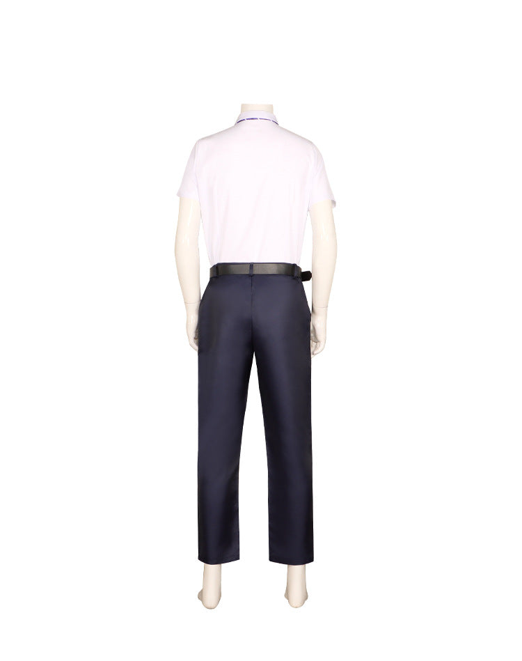 Genshin Impact Kamisato Ayato Cosplay Costume Full Set - Xicha Collab Anime Outfit for Men - Halloweez