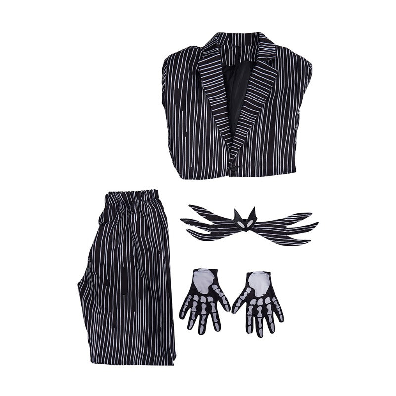 Disfraz de Halloween de Jack Skellington para un carnaval espeluznante