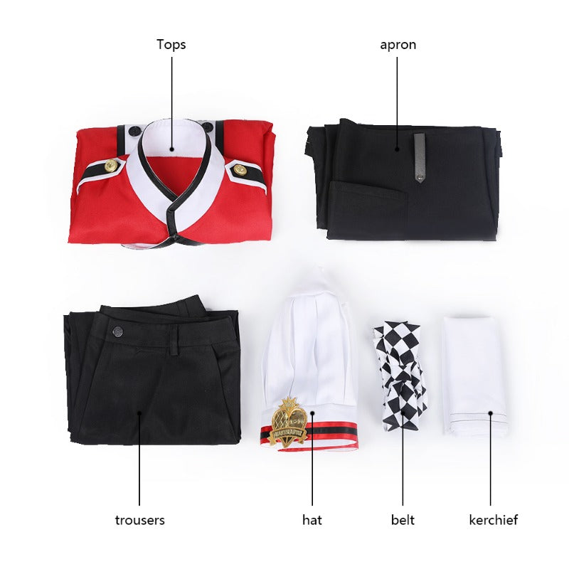 Halloweez Exclusive NRC Chef Riddle Rosehearts Cosplay Costume Set for Halloween