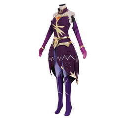 Stunning Luxanna Crownguard Cosplay Costume | The Lady of Luminosity Battle Outfit from Halloweez
