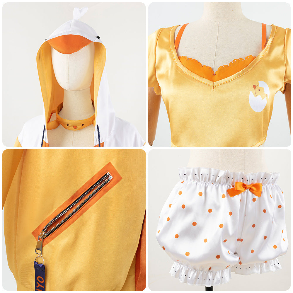 Virtual Idol VTuber Anchor 486 Subaru Homewear Anime Cosplay Costume Set - Halloweez