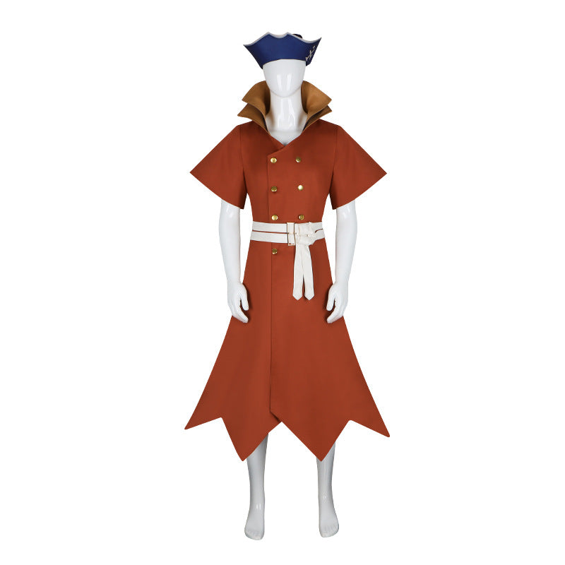 Dr.Stone Seven Seas Ryusui Cosplay Coat with Hood Halloween Costume - Halloweez