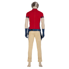 Halloweez Movie Peace Maker Cosplay Costume for Men - Complete Halloween Outfit with Mask, Gloves, Belt, and Game Accessories