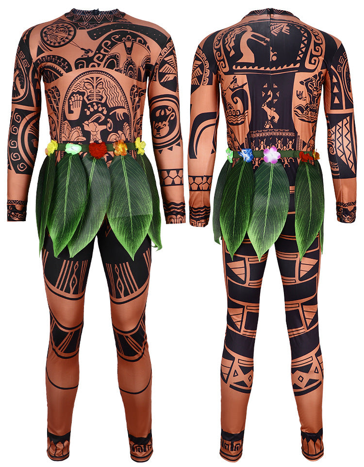 Disney Moana Maui Costume for Kids Cosplay and Stage Performance - Halloweez