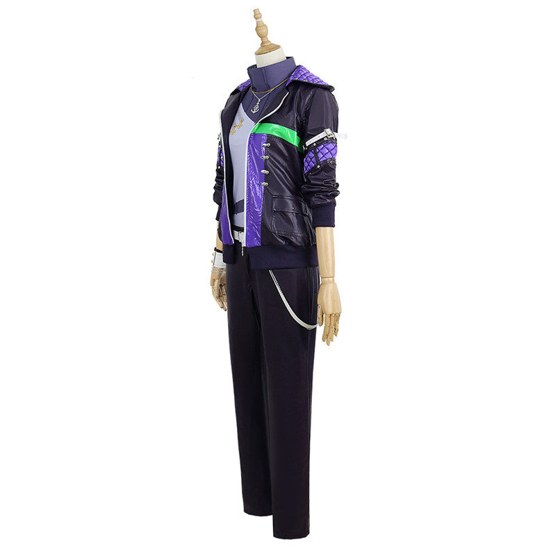 Virtual Idol Nijisanji Suit VTuber Fuwa Minato Cosplay Costume Set - Halloweez