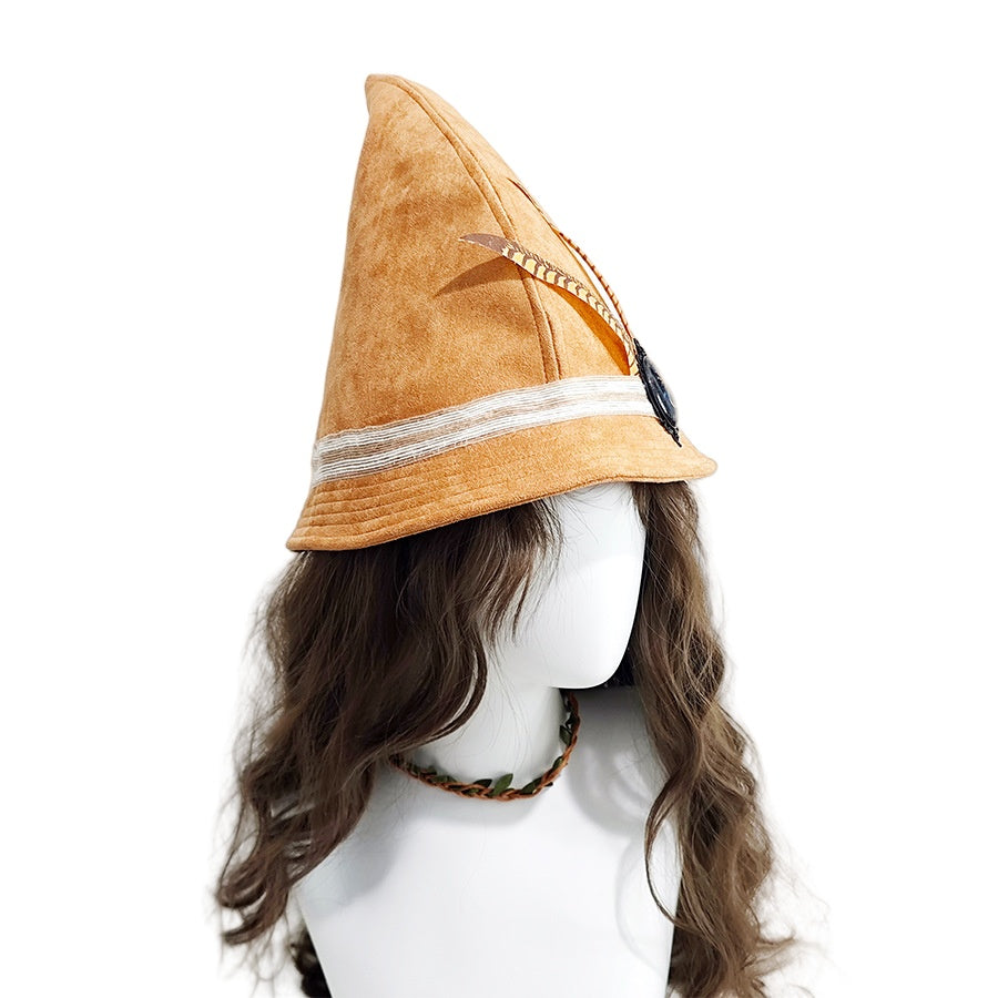 Party Wings Halloween Witch Hat with Feather Decoration - Fashionable and Unique - Halloweez
