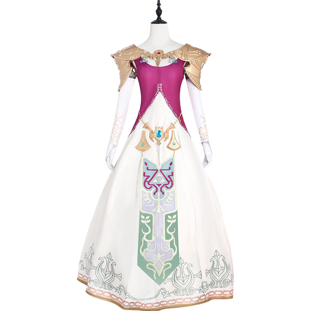Twilight Princess Zelda Cosplay Costume - The Legend of Zelda: Twilight Princess Game Dress for Halloween - Halloweez