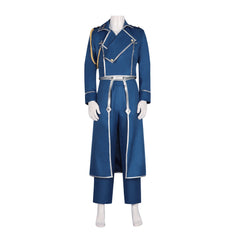 Roy Mustang Cosplay Costume - Fullmetal Alchemist Anime Outfit for Halloween and Performance - Halloweez