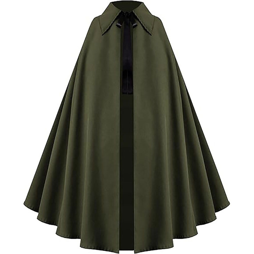 New Medieval Victorian Steampunk Gothic Cape Cloak for Halloween Cosplay - Halloweez