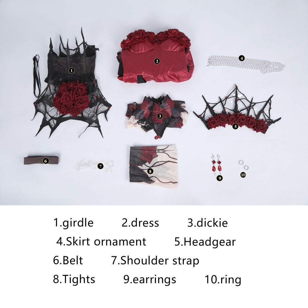 Identity V Bloody Queen Mary Cosplay Costume for Halloween and Game Events - Halloweez