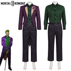 Mortal Kombat 11 Joker Cosplay Costume, Purple Suit Set, Game-Accurate Full Outfit - Halloweez