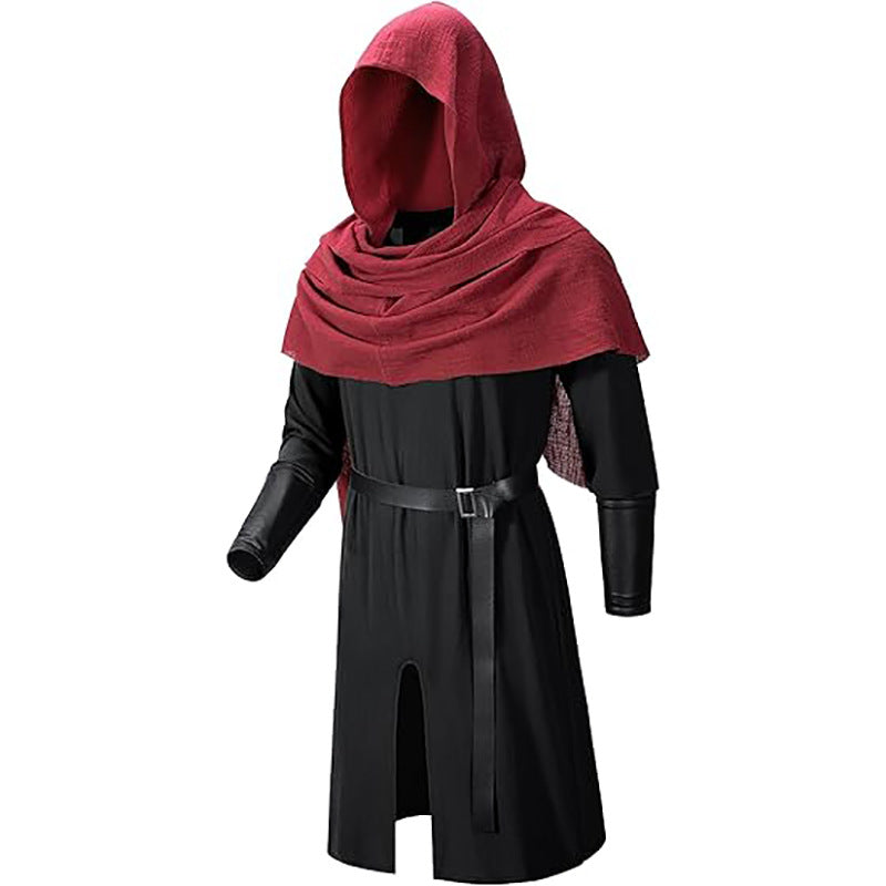 Popular Medieval Renaissance Pirate Knight Cape Robe Full Set Stage Performance Costume - Halloweez