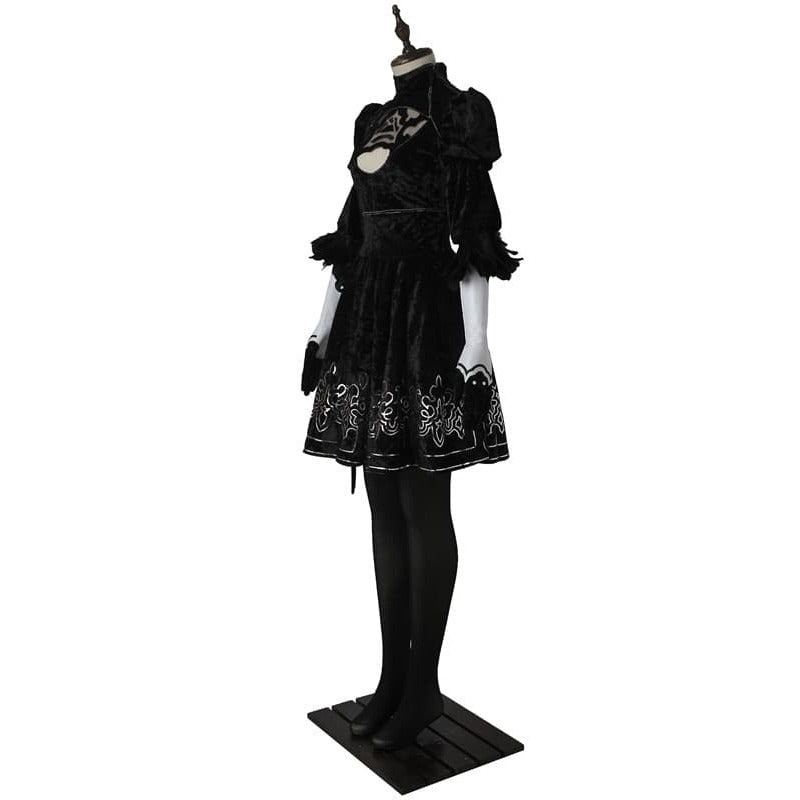 Halloweez Yorha 2B Cosplay Costume for Women - Perfect for Halloween & Carnival