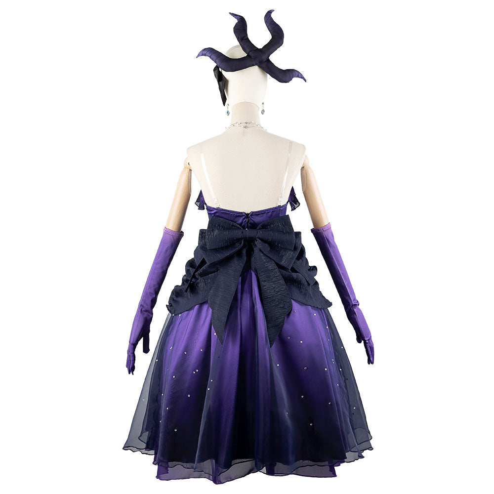 Blue Archive Hina Purple Dress Anime Cosplay Costume for Fans - Halloweez