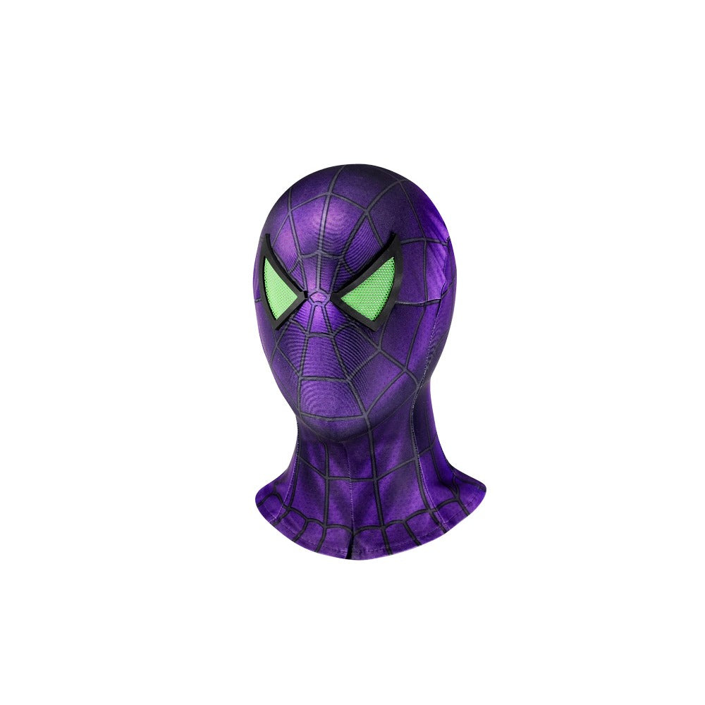 Marvel Spider-Man Miles Morales Purple Reign Suit - Agatha the Witch Cosplay Costume - Halloweez