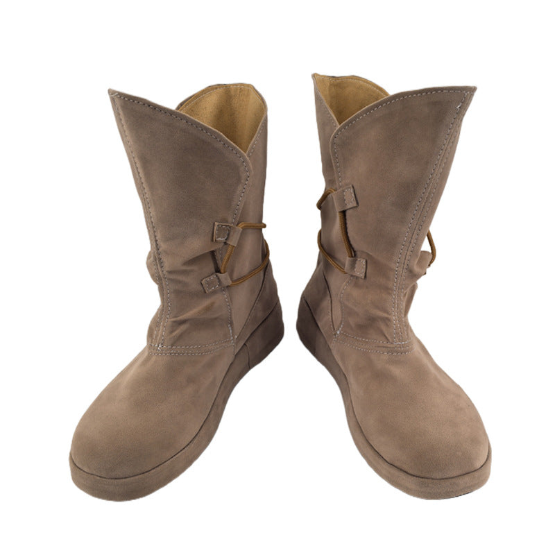 Star Wars: The Rise of Skywalker Rey Cosplay Shoes for 2D Anime Convention Performance - Halloweez