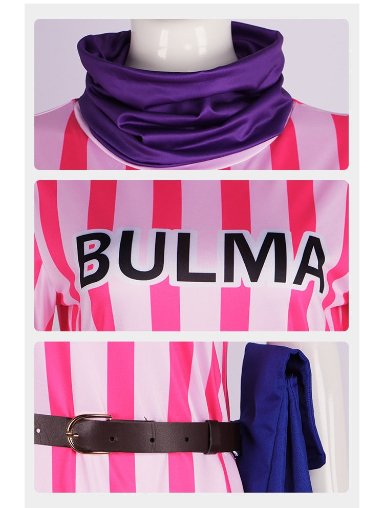 Dragon Ball Bulma Cosplay Costume for Girls - Anime Cosplay Dress for Halloween - Halloweez