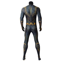 Aquaman Adult Tight Jumpsuit Cosplay Costume Halloween Movie Themed Full Bodysuit Outfit - Halloweez