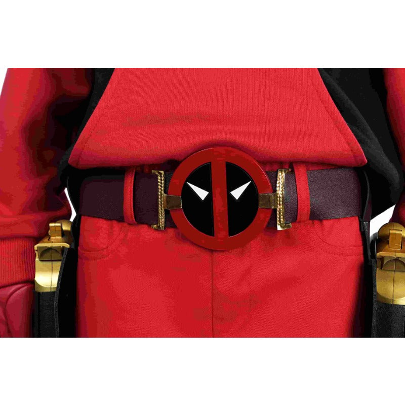 Halloweez Deadpool 3 Wade Winston Wilson Cosplay Hoodie Suit for Kids & Adults