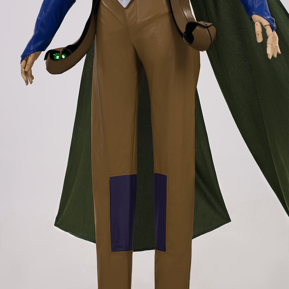 Complete JoJo's Bizarre Adventure Steel Ball Run Gyro Zeppeli Official Cosplay Costume Set - Halloweez
