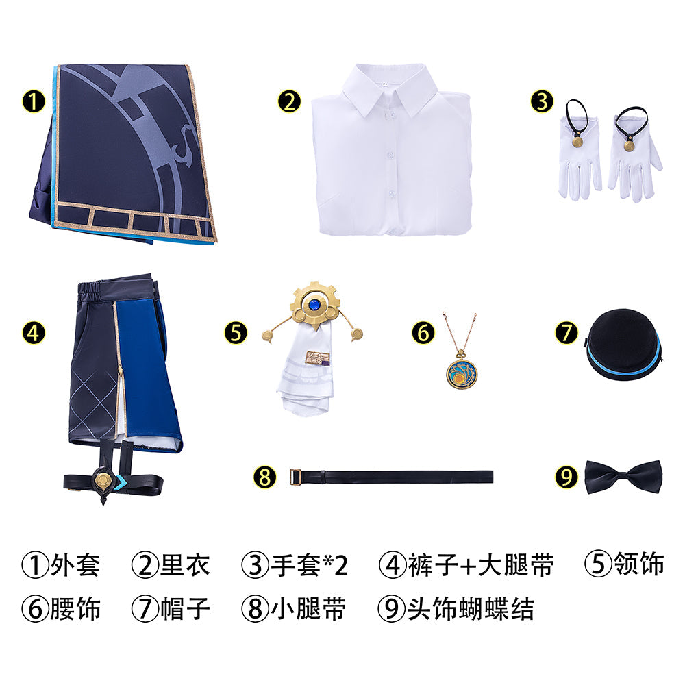 Conjunto de cosplay de Misha para Halloween: peluca y uniforme de aventurera de Honkai: Star Rail