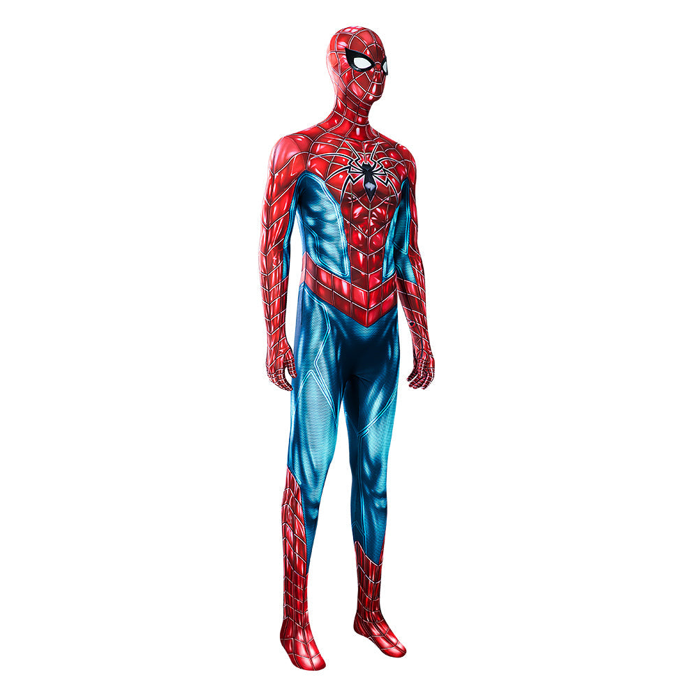 Marvel Spider-Man 2 Peter Parker Cosplay Costume - Halloweez Halloween Battle Suit Blue Red Bodysuit