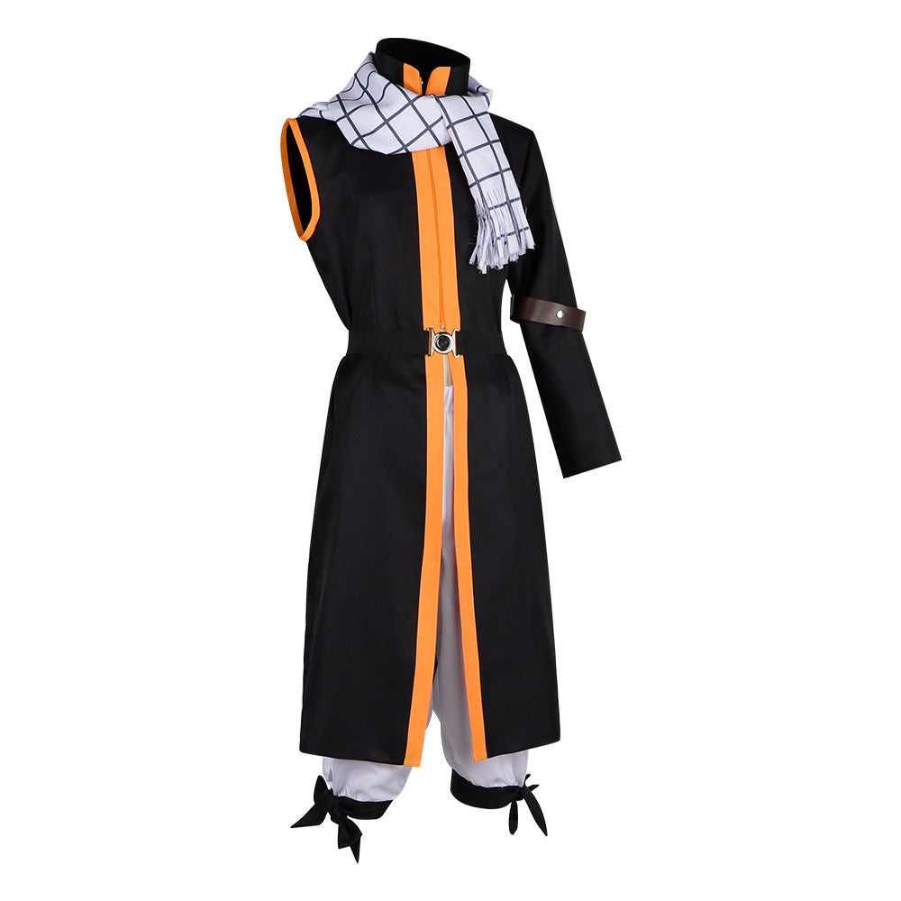Fairy Tail Fire Dragon Natsu Cosplay Costume Anime Character Stage Performance Clothing
