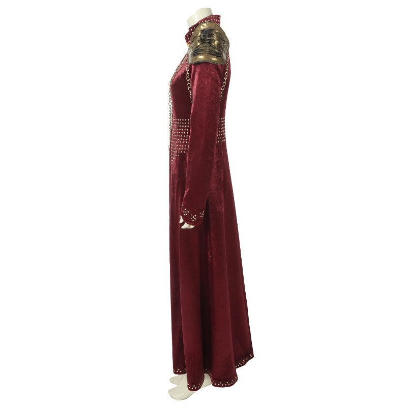 Disfraz de cosplay de Cersei Lannister con vestido rojo | Traje de Halloween hecho a medida