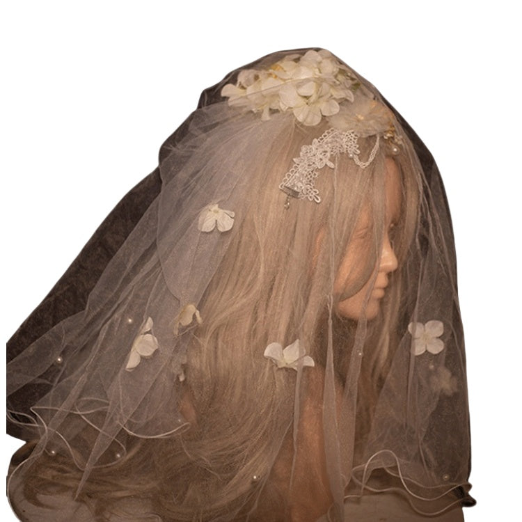 Handmade Floral Wedding Dress Princess Costume - Elegant Princess Dress for Special Occasions - Halloweez