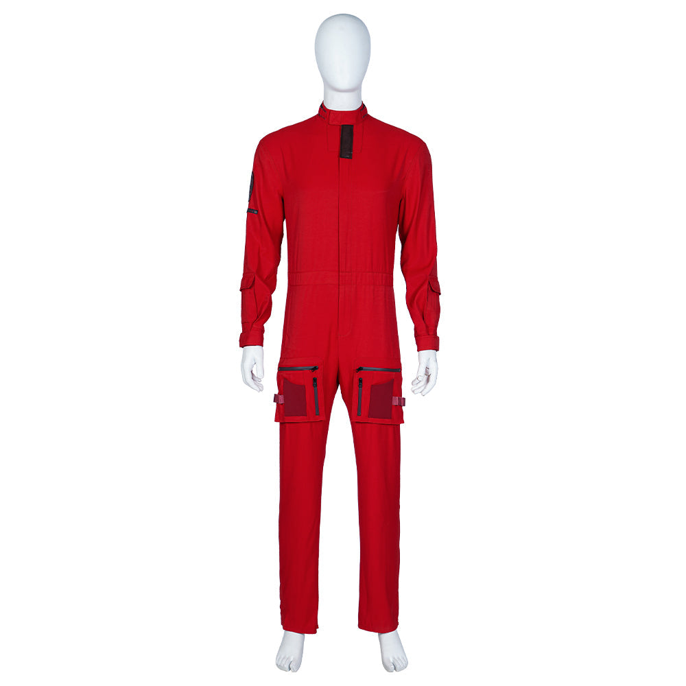 Halloweez Guardians of the Galaxy 3 Peter Quill Red Jumpsuit - Official Star-Lord Cosplay Outfit - Halloweez