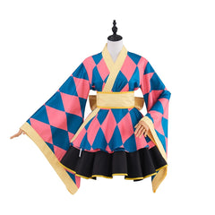 Howl's Moving Castle Pink Kimono Lolita Dress for Women Cosplay Costume - Halloweez