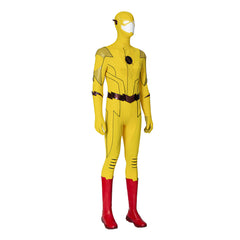 Halloweez Flash Armageddon Reverse Flash Cosplay Costume - Barry Allen Yellow Suit