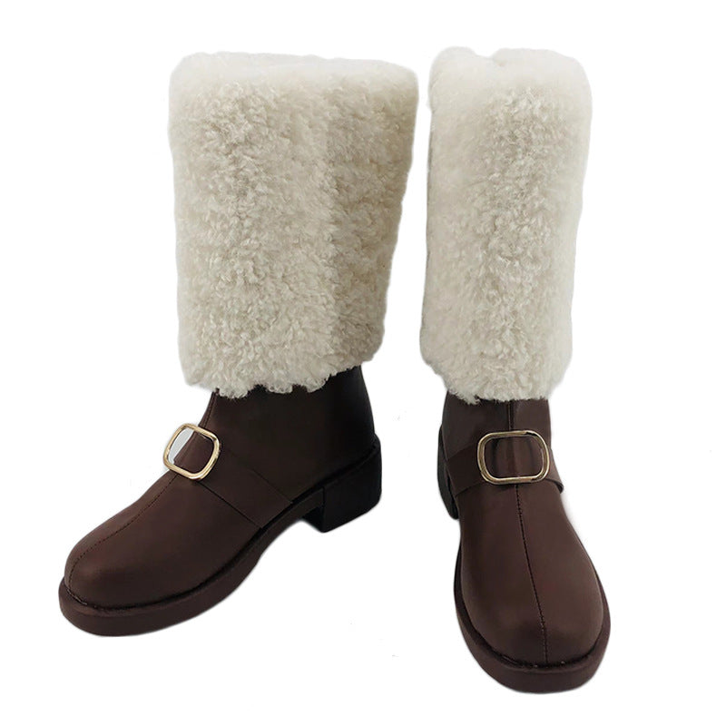 Branco Christmas Himemiya Tori Creation Spring River Universe Idol Fantasy Festival COS Shoes - Halloweez