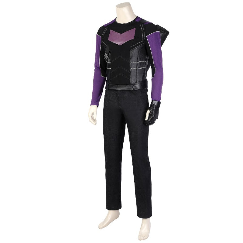 Halloweez Hawkeye Cosplay Costume Full Set with Quiver - Perfect for Halloween and Carnival