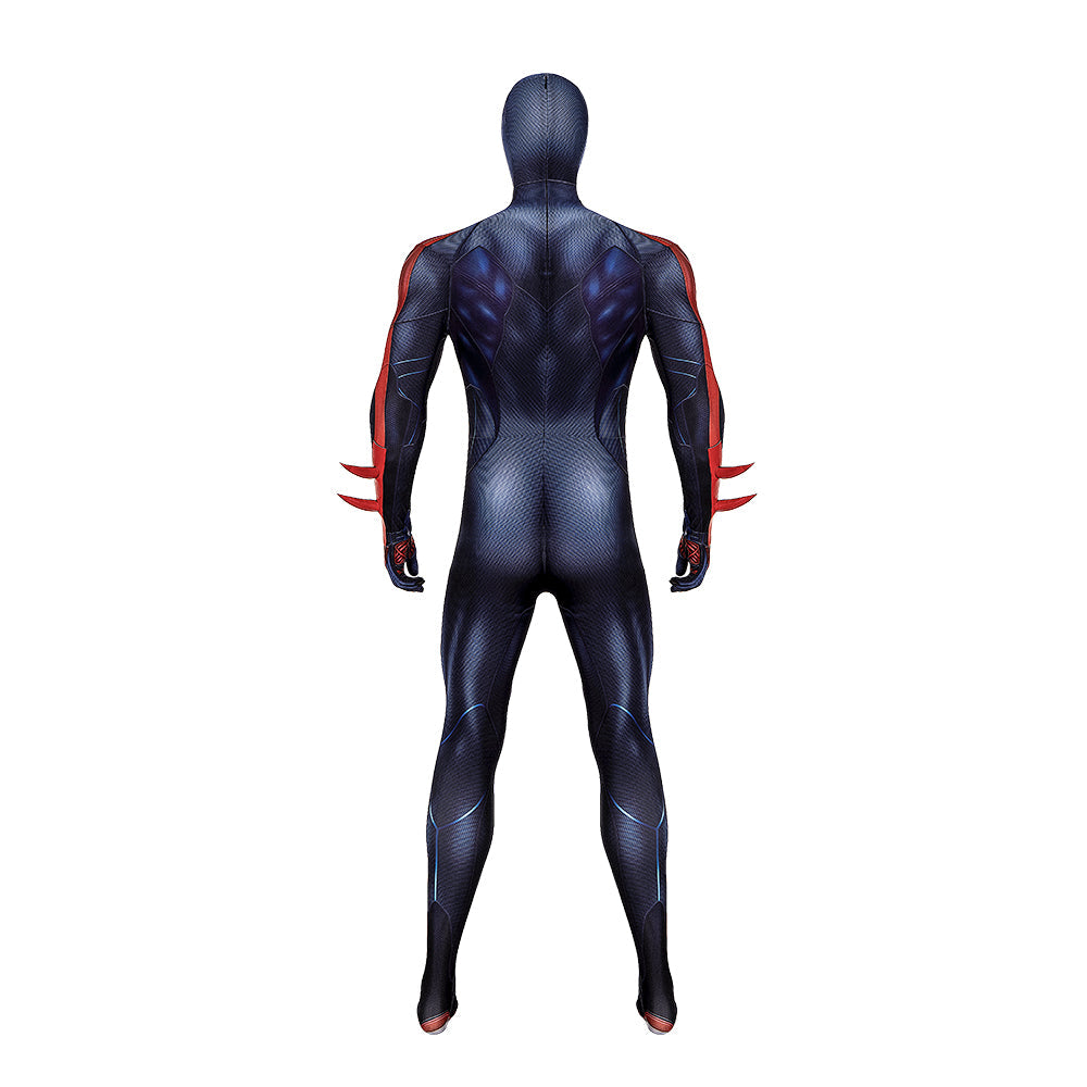 PS4 Spider-Man 2099 Black Suit - Miles Morales Cosplay Costume by Halloweez