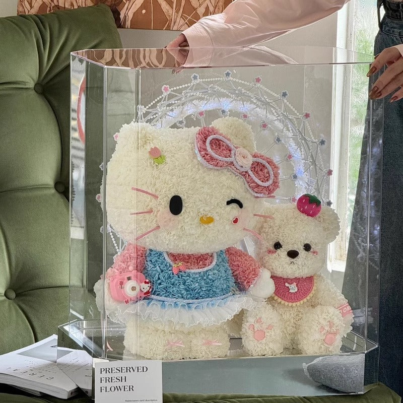 Adorno de rosa eterna de Hello Kitty para Halloween: un regalo de Navidad exquisito