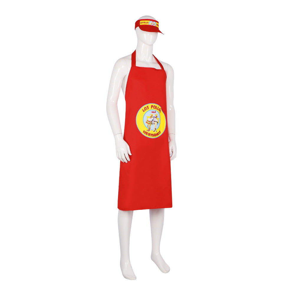 Breaking Bad LOS Pollos Hermanos Apron Hat Cosplay Costume - TV Series Outfit