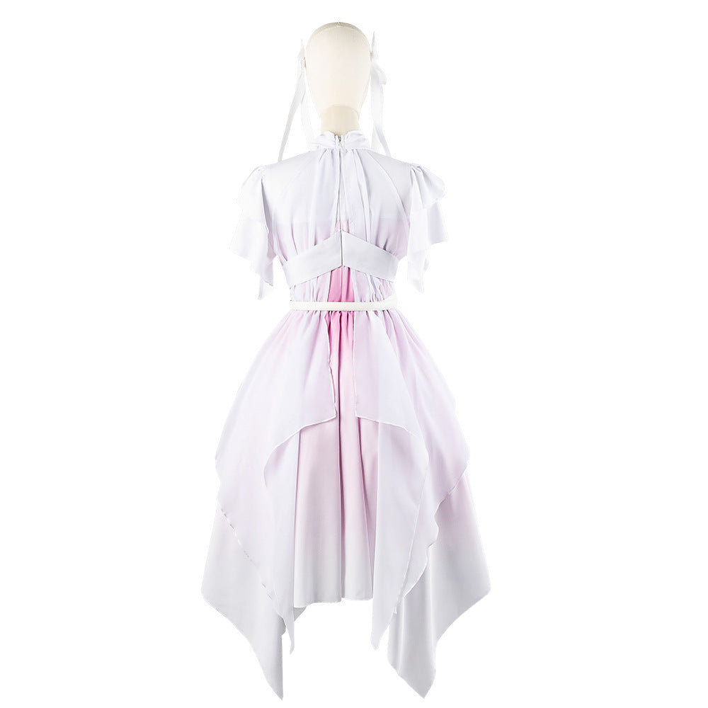 Hasunosora Murano Sayaka Yugiri Tsuzuri Anime Cosplay Gradient Irregular Dress - Halloweez