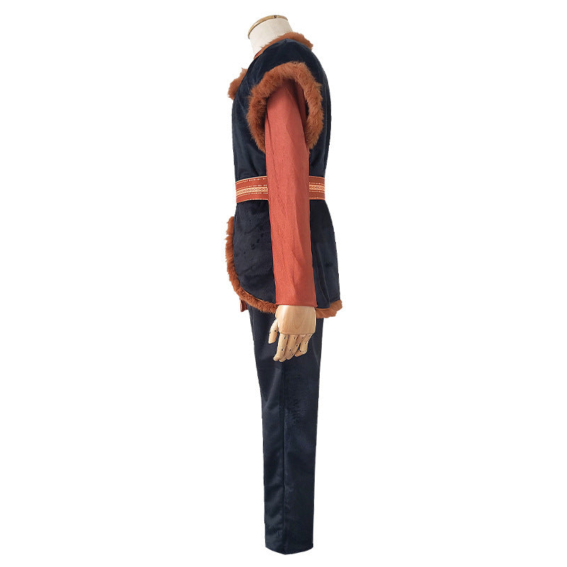 Frozen 2 Kristoff Cosplay Costume for Men - Movie Accurate Stage Performance Outfit - Halloweez