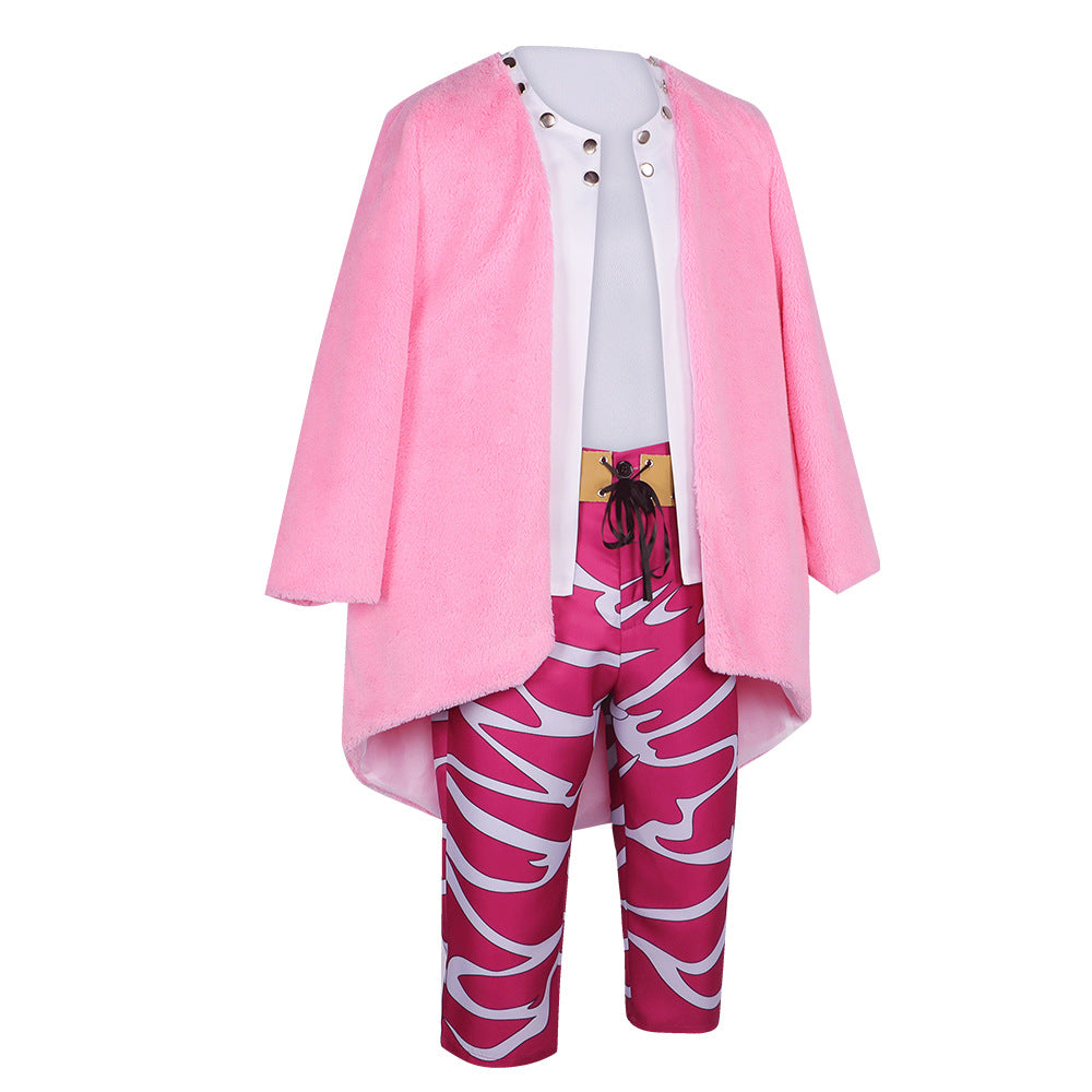 One Piece Donquixote Doflamingo Cosplay Costume for Halloween and Anime Events