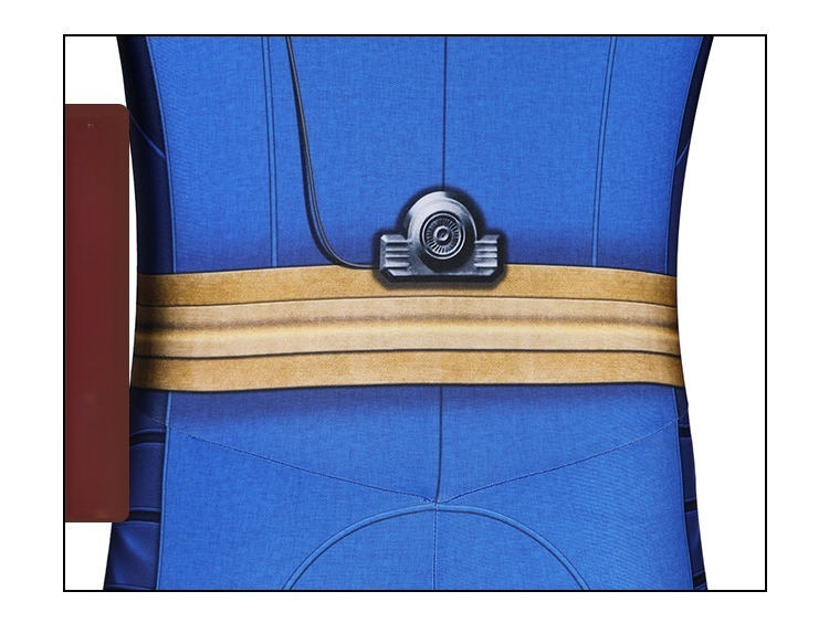 Male Vault Jumpsuit Cosplay from Fallout TV Series, Slim Fit Stretch Bodysuit for Cosplay - Halloweez