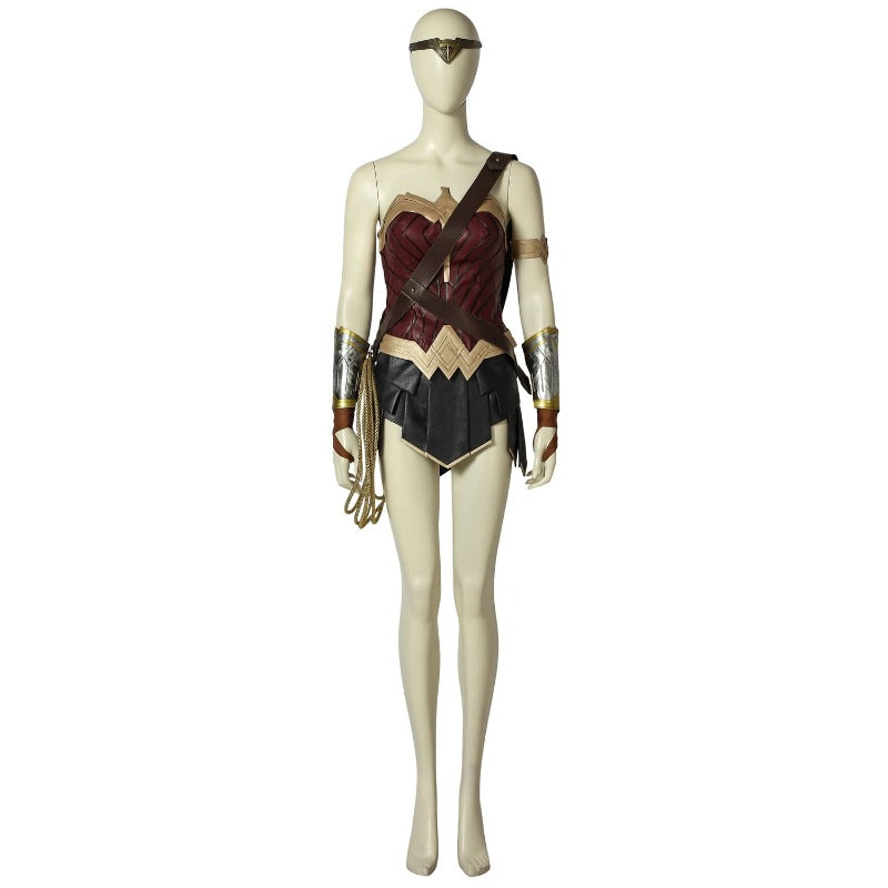 Halloweez Diana Prince Cosplay Classic Suit with Boots - Authentic Movie-Inspired Outfit