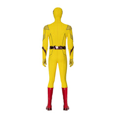 Halloweez Flash Armageddon Reverse Flash Cosplay Costume - Barry Allen Yellow Suit