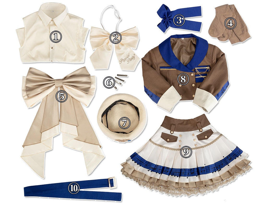 BangDream Hanazono Tae Cosplay Costume Anime Game Dress - Halloweez