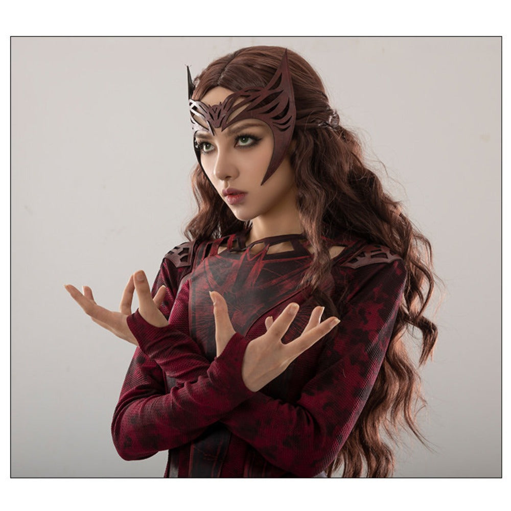 Scarlet Witch Wanda Darkhold Costume Doctor Strange Multiverse of Madness Cosplay Outfit for Halloween - Halloweez