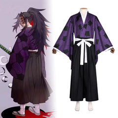 Demon Slayer Twelve Kizuki Upper Rank One Kokushibo Cosplay Costume for Halloween and Kendo