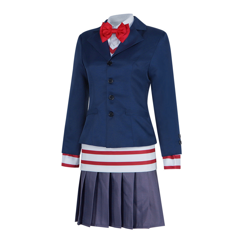 Dandadan Supernatural Armed Cosplay Costume - White Bird Airo School Uniform