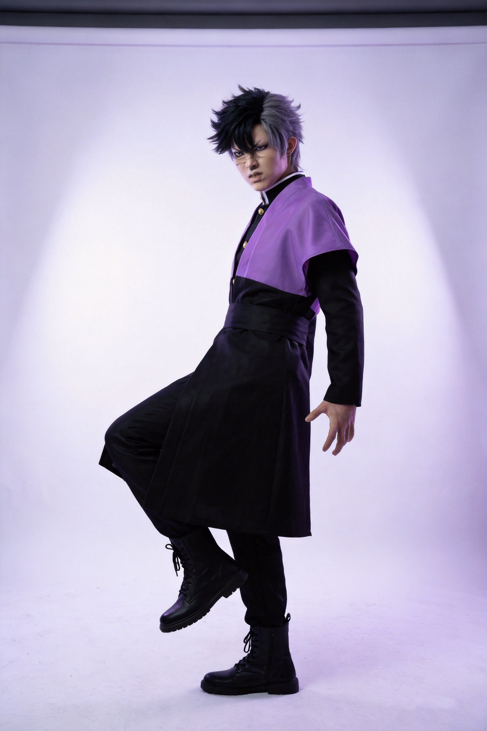 Demon Slayer: Kimetsu no Yaiba Shinazugawa Genya Cosplay Costume - Halloweez