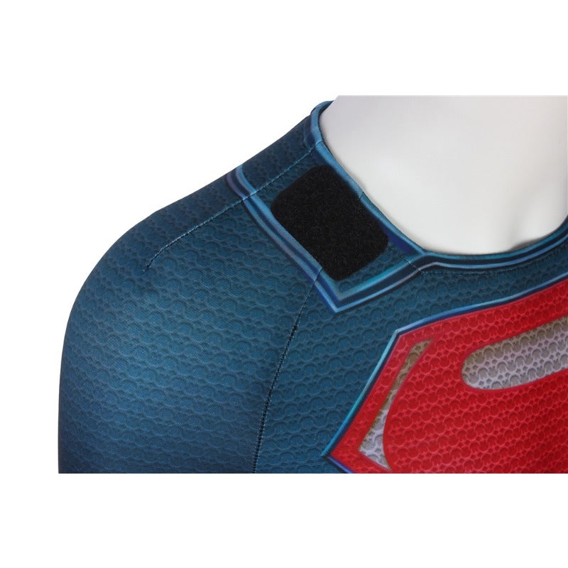 Halloweez Superman Costume Cosplay Suit for Kids - Clark Kent Man of Steel 3D Printed Handmade Body